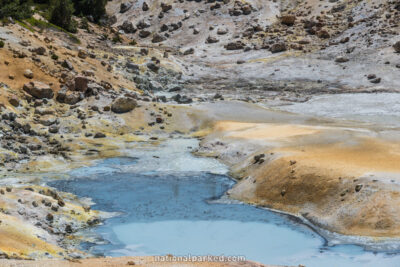 Bumpass Hell in Lassen Volcanic National Park in California