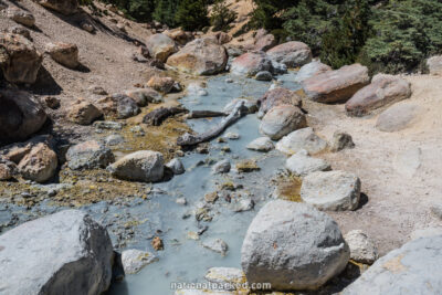 Bumpass Hell in Lassen Volcanic National Park in California