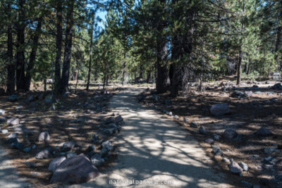 Devastated Area Nature Trail in Lassen Volcanic National Park in California