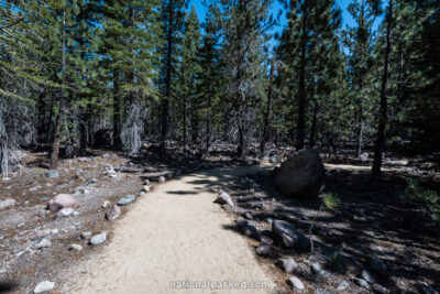 Devastated Area Nature Trail in Lassen Volcanic National Park in California