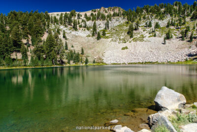 Emerald Lake in Lassen Volcanic National Park in California