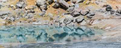 Bumpass Hell in Lassen Volcanic National Park in California