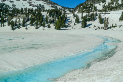 Lake Helen in Lassen Volcanic National Park in California