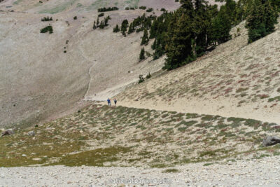 Lassen Peak Trail in Lassen Volcanic National Park in California