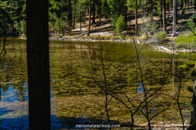 Reflection Lake in Lassen Volcanic National Park in California