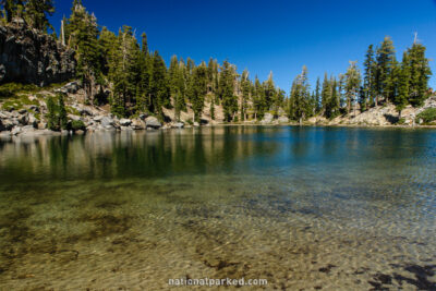 Terrace Lake in Lassen Volcanic National Park in California