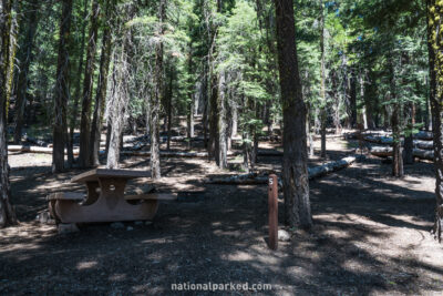 Warner Valley Campground in Lassen Volcanic National Park in California