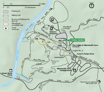 Mammoth Cave Detail Map