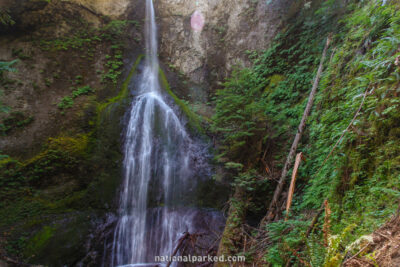 Marymere Falls in Olympic National Park in Washington