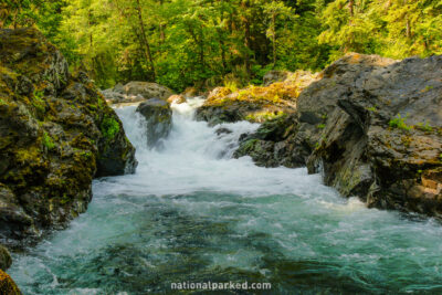 Salmon Cascades in Olympic National Park in Washington
