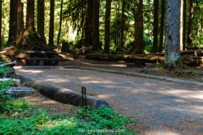 Sol Duc Campground in Olympic National Park in Washington