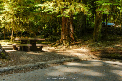 Sol Duc Campground in Olympic National Park in Washington