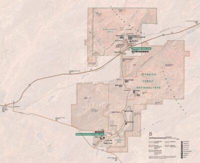 Petrified Forest Park Map