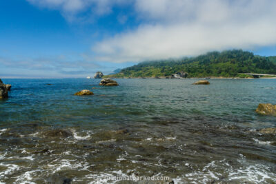 False Klamath Cove in Redwood National Park in California