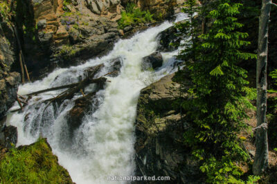 Adams Falls in Rocky Mountain National Park in Colorado