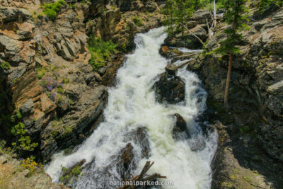 Adams Falls in Rocky Mountain National Park in Colorado