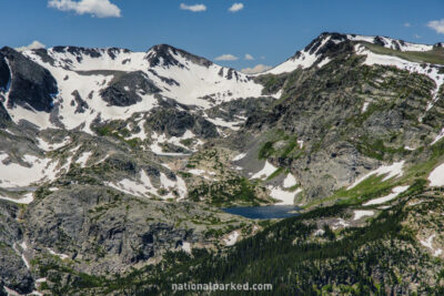 Arrowhead Lake in Rocky Mountain National Park in Colorado