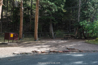 Aspenglen Campground in Rocky Mountain National Park in Colorado