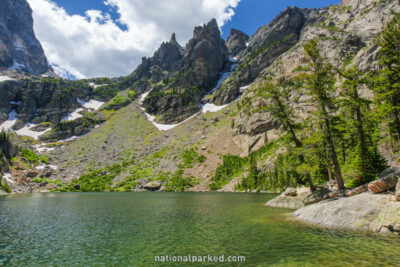Emerald Lake in Rocky Mountain National Park in Colorado