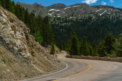 Farview Curve in Rocky Mountain National Park in Colorado