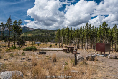 Glacier Basin Campground in Rocky Mountain National Park in Colorado