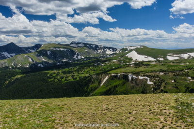 Gore Range Overlook in Rocky Mountain National Park in Colorado