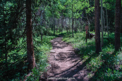 Green Mountain Trail in Rocky Mountain National Park in Colorado