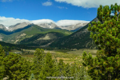 Horseshoe Park in Rocky Mountain National Park in Colorado