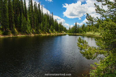 Lake Irene in Rocky Mountain National Park in Colorado