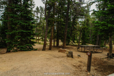 Longs Peak Campground in Rocky Mountain National Park in Colorado