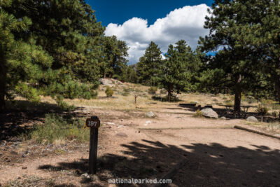 Moraine Park Campground in Rocky Mountain National Park in Colorado