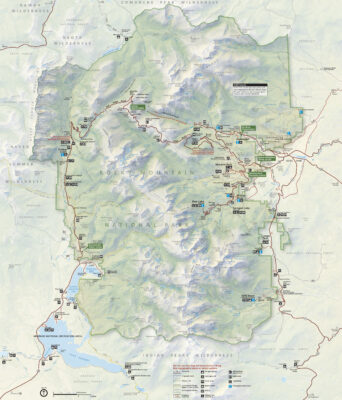 Rocky Mountain Park Map