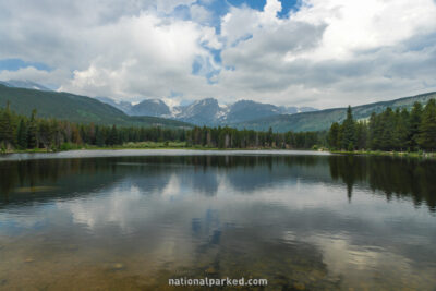 Sprague Lake in Rocky Mountain National Park in Colorado