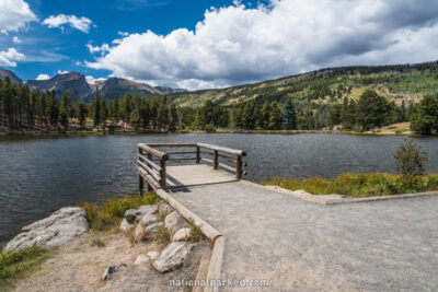 Sprague Lake in Rocky Mountain National Park in Colorado