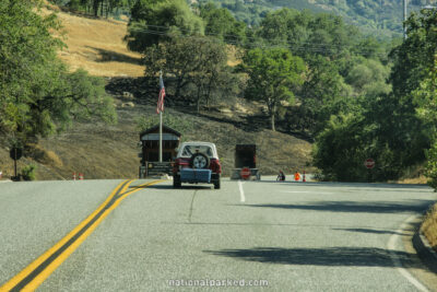 Ash Mountain Entrance Station in Sequoia National Park in California