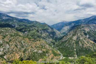 Junction View Vista Point in Sequoia National Forest in California