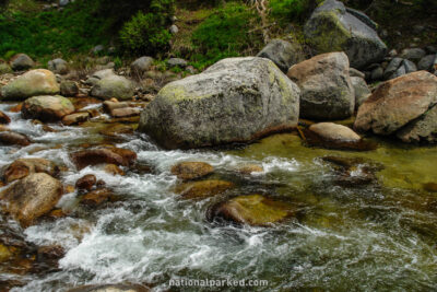 Marble Fork Kaweah River in Sequoia National Park in California