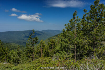 McGee Vista Point in Sequoia National Forest in California