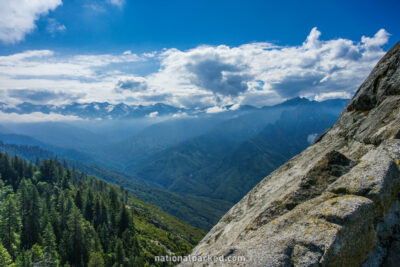 Moro Rock in Sequoia National Park in California