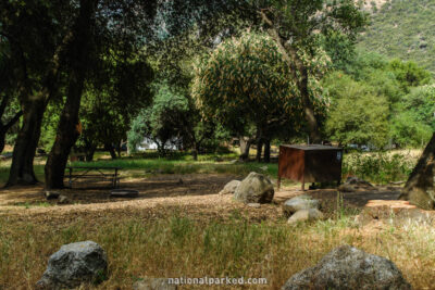 Potwisha Campground in Sequoia National Park in California