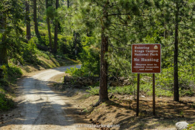 Redwood Canyon Road in Sequoia National Forest in California