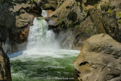 Roaring River Falls in Kings Canyon National Park in California