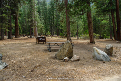 Sheep Creek Campground in Kings Canyon National Park in California