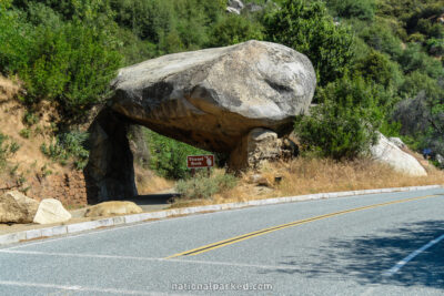 Tunnel Rock in Sequoia National Park in California
