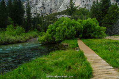 Zumwalt Meadow Trail in Kings Canyon National Park in California