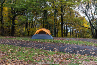 Big Meadows Campground in Shenandoah National Park in Virginia