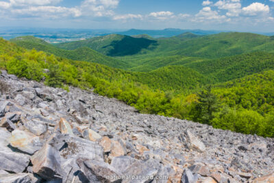 Blackrock Summit in Shenandoah National Park in Virginia