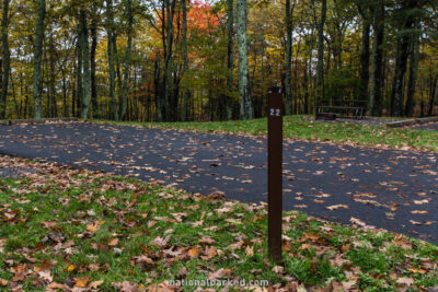 Lewis Mountain Campground in Shenandoah National Park in Virginia