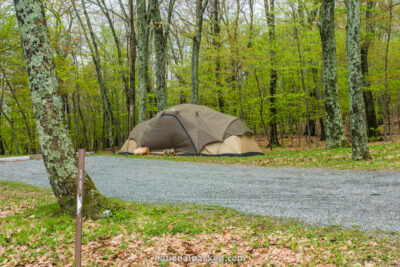 Lewis Mountain Campground in Shenandoah National Park in Virginia