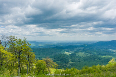 Little Hogback Overlook in Shenandoah National Park in Virginia